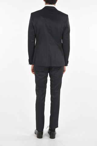 CC COLLECTION Virgin Wool Blend CERIMONY RESET 3-piece Suit with Peak Lapel