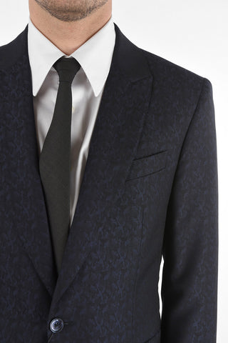 CC COLLECTION Virgin Wool CERIMONY RESET Suit with Camouflage Pattern