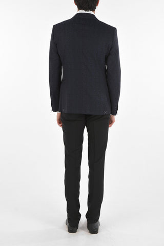 CC COLLECTION Virgin Wool CERIMONY RESET Suit with Camouflage Pattern
