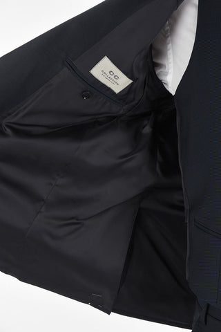 CC COLLECTION Virgin Wool CERIMONY RESET 3-Piece Suit with Satin Shawl Lapel