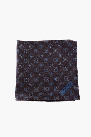 Printed Wool pocket handkerchief