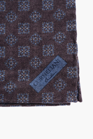 Printed Wool pocket handkerchief