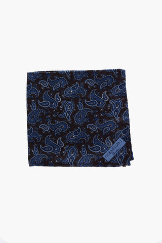 paisley patterned Silk pocket handkerchief