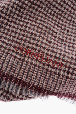 houndstooth wool and cashmere scarf