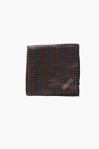 patterned silk pocket square