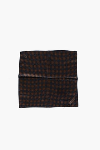 patterned silk pocket square