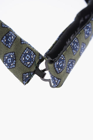 CC COLLECTION geometric patterned Silk pocket handkerchief and bow ties