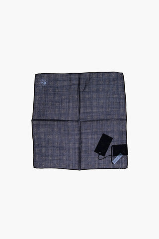 Paisley patterned wool and silk pocket square