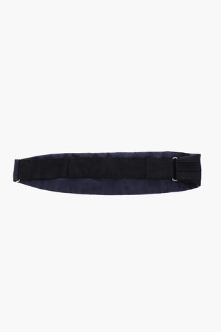 pleated silk cummerbund