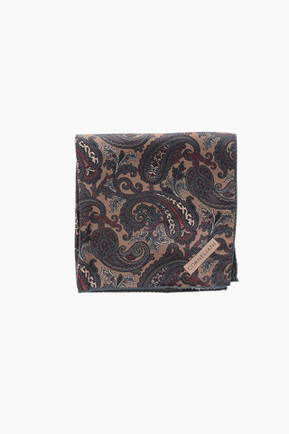Paisley patterned pocket square