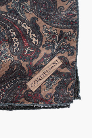 Paisley patterned pocket square