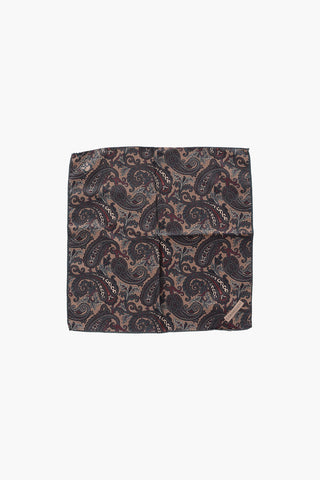 Paisley patterned pocket square