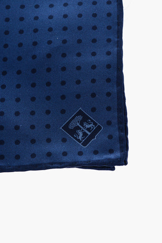 polka dots silk pocket handkerchief