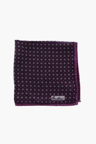 Double patterned silk pocket handkerchief