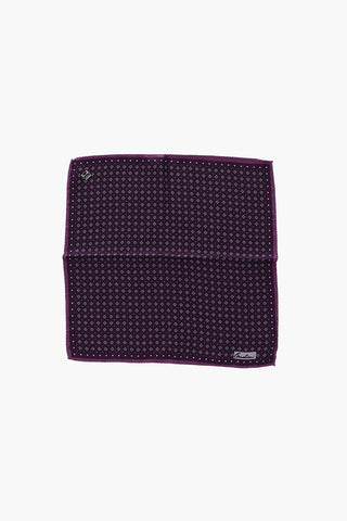 Double patterned silk pocket handkerchief