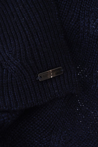 ID solid color wool scarf