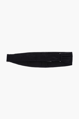 pleated silk cummerbund