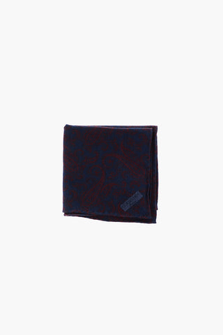 fazzoletto da taschino fantasia paisley in lana