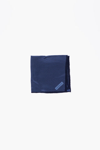 patterned silk pocket square