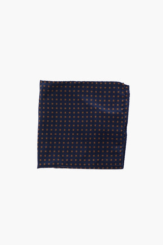 patterned silk pocket square