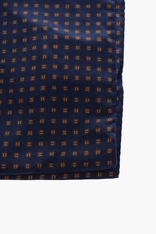 patterned silk pocket square