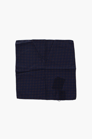 patterned silk pocket square