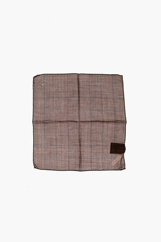 Windowpane pocket handkerchief