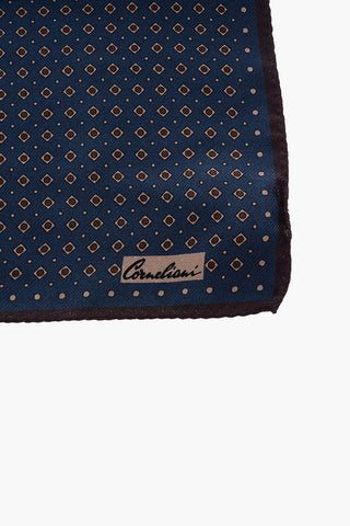 Two-tone silk pocket handkerchief