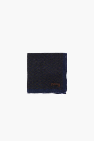 Wool and silk pocket handkerchief