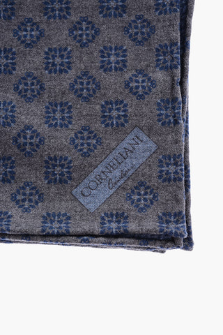 Double patterned Wool pocket handkerchief