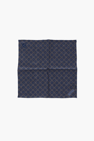 Double patterned Wool pocket handkerchief