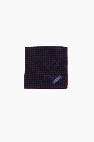 patterned silk pocket square