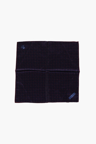 patterned silk pocket square