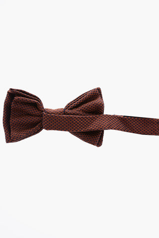 Pin Point silk bow tie