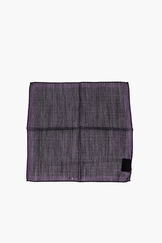 Chevron wool and silk pocket handkerchief