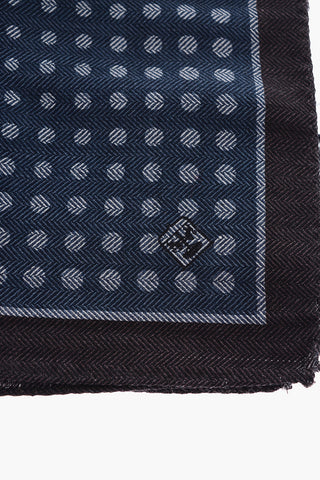 Fazzoletto Da Taschino a Fantasia Herringbone e Pois