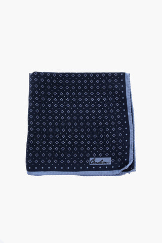 Two-tone silk pocket handkerchief