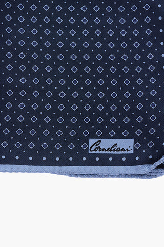 Two-tone silk pocket handkerchief