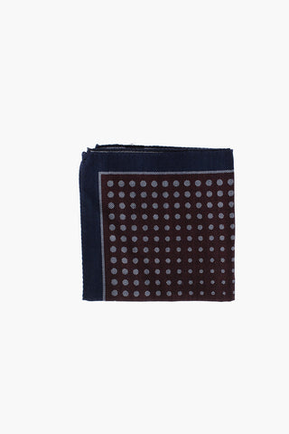 Fazzoletto Da Taschino a Fantasia Herringbone e Pois