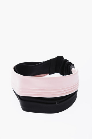 Two-Tone Pleated Silk Head Band