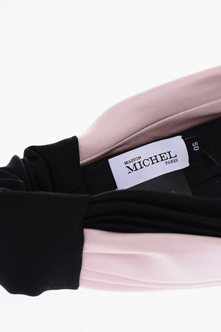 Two-Tone Pleated Silk Head Band