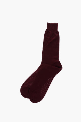 Solid Color Virgin Wool Long Socks