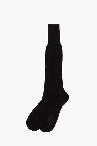 Solid Color Virgin Wool Long Socks