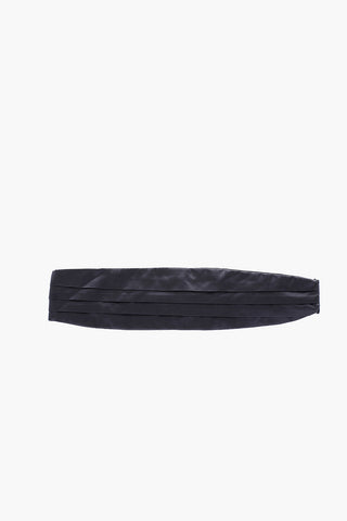 cummerbund pieghettata in seta