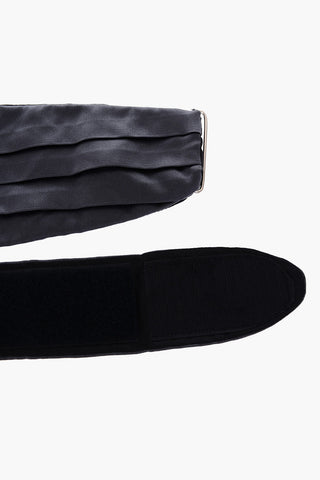cummerbund pieghettata in seta