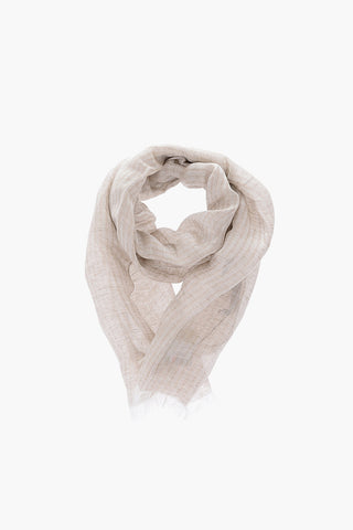 Lurex Flax and Silk Foulard