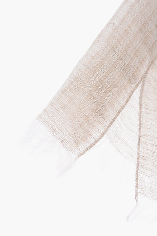 Lurex Flax and Silk Foulard