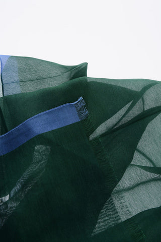 Foulard Bicolore in Cotone e Seta