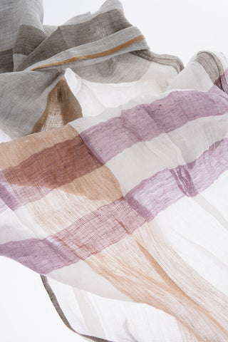 Foulard ANTIGUA in Lino con Frange