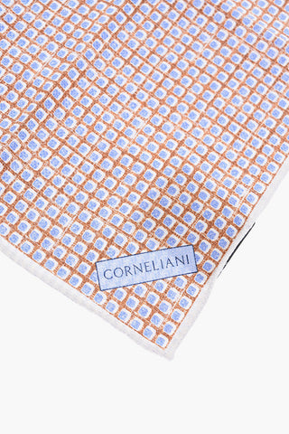 double patterned silk PANAMA pocket square